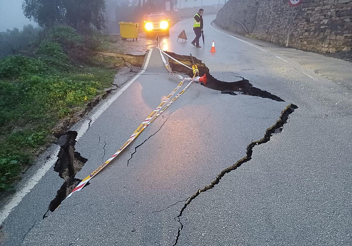 Dix routes coupées dans la province de Málaga ce mercredi