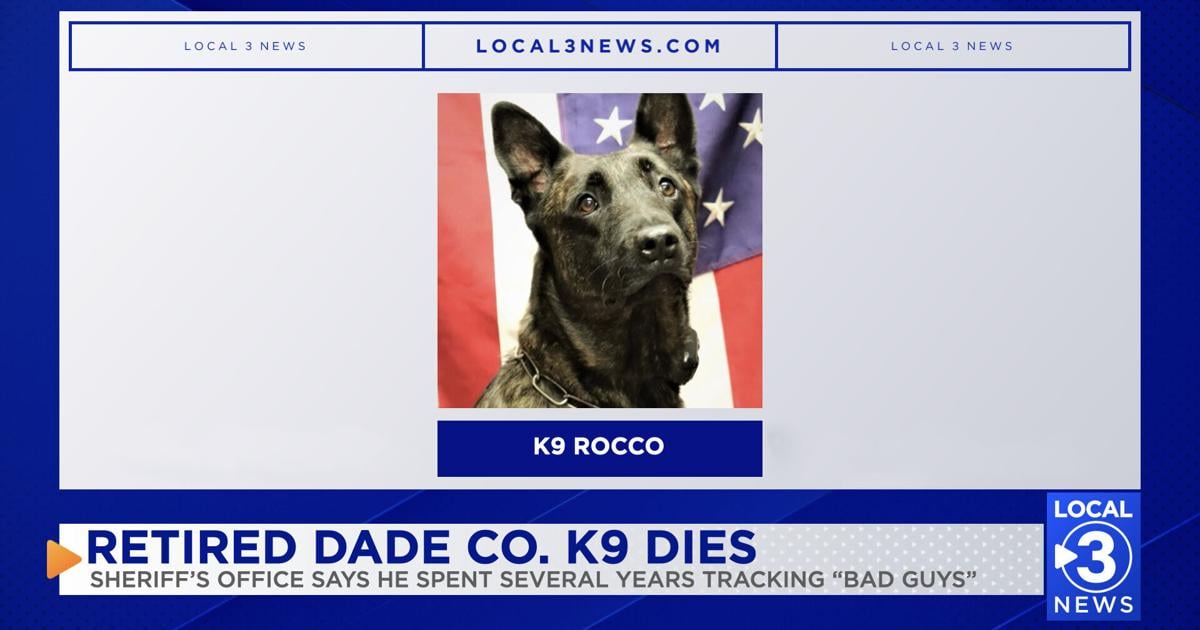 Le Bureau du shérif du comté de Dade pleure la perte du K9 Rocco