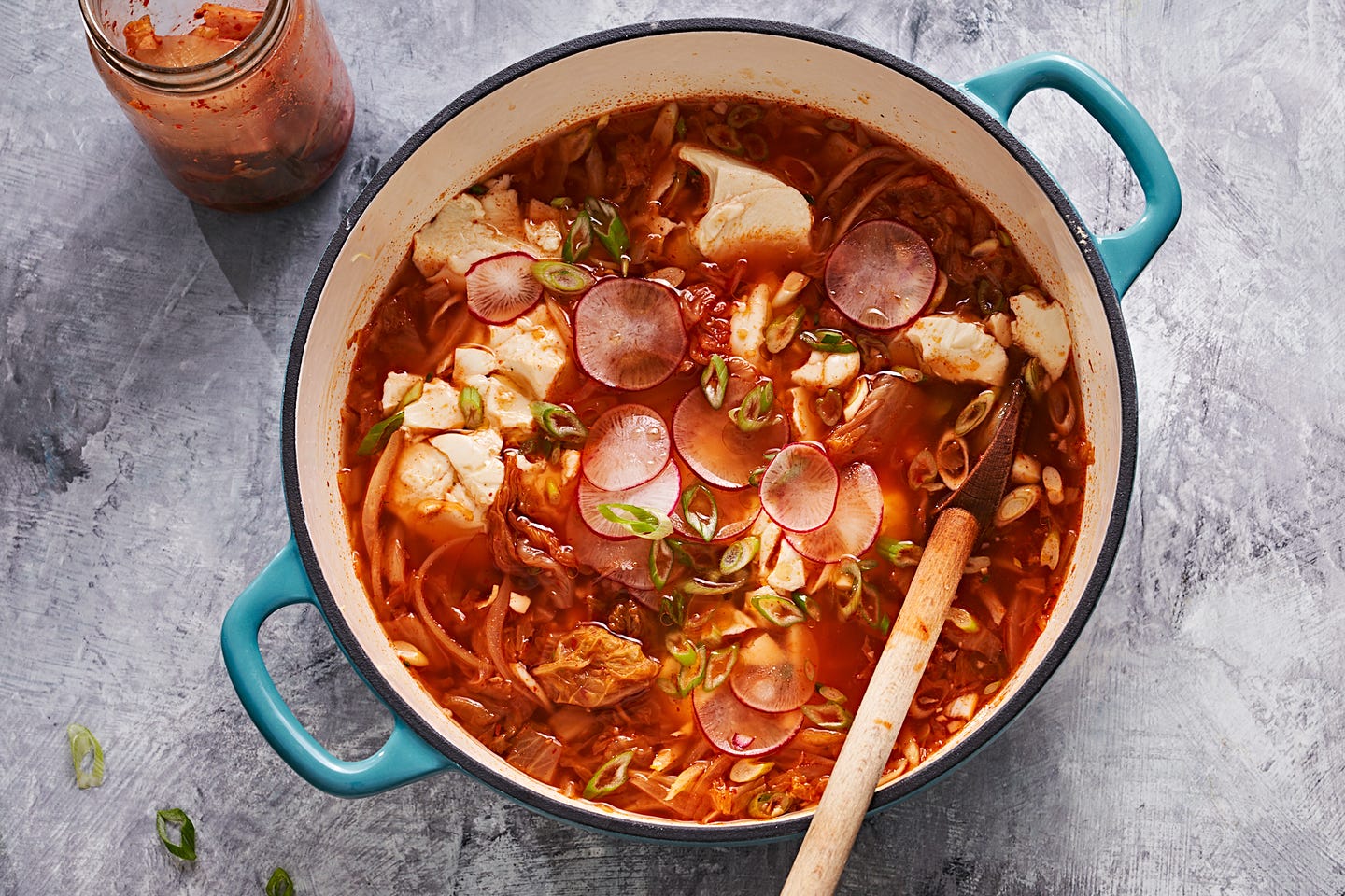Soupe de kimchi et tofu