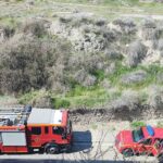 Intervention des secours face à un incendie dans une maison abandonnée à Calatayud