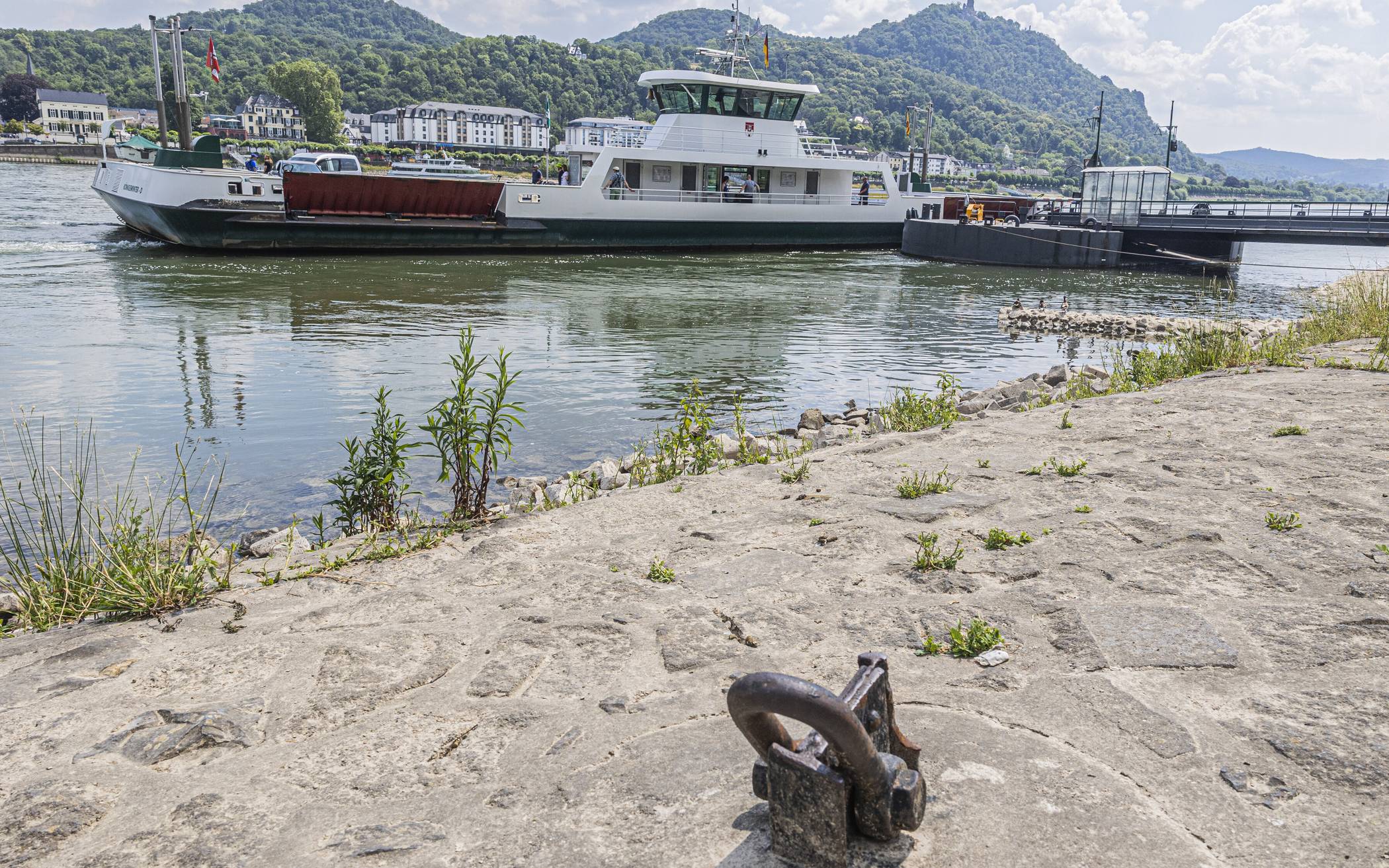 La traversée en ferry entre Königswinter et Mehlem renforcée par du personnel supplémentaire.