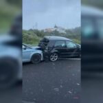 Accident sur une autoroute à Tenerife : circulation bloquée