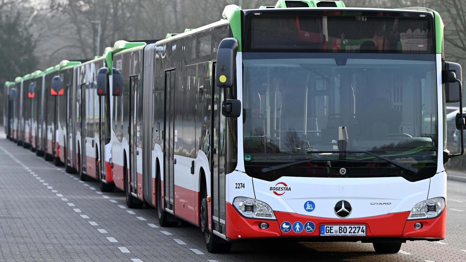 Bus et tram de la Bogestra immobilisés samedi