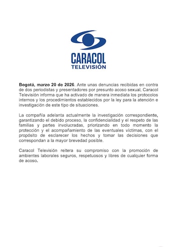 Le canal Caracol confirme la