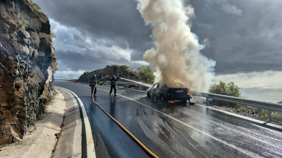 Interventions des pompiers de Tenerife face aux incidents causés par le vent
