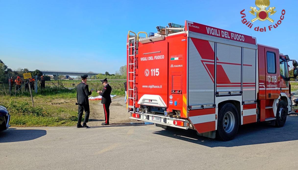 Les secours sur les lieux de la découverte des corps