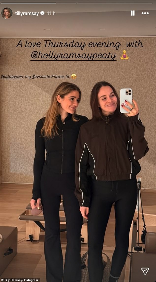 Tilly et Holly Ramsay dévoilent leurs entraînements intenses en tête-à-tête à la gym