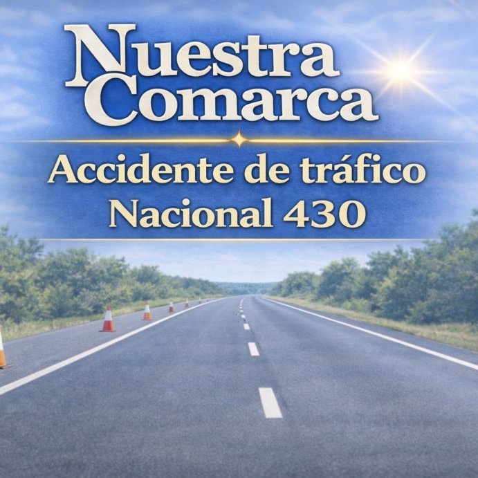 Accident de la N-430 : Deux blessés graves près de Hernán Cortés