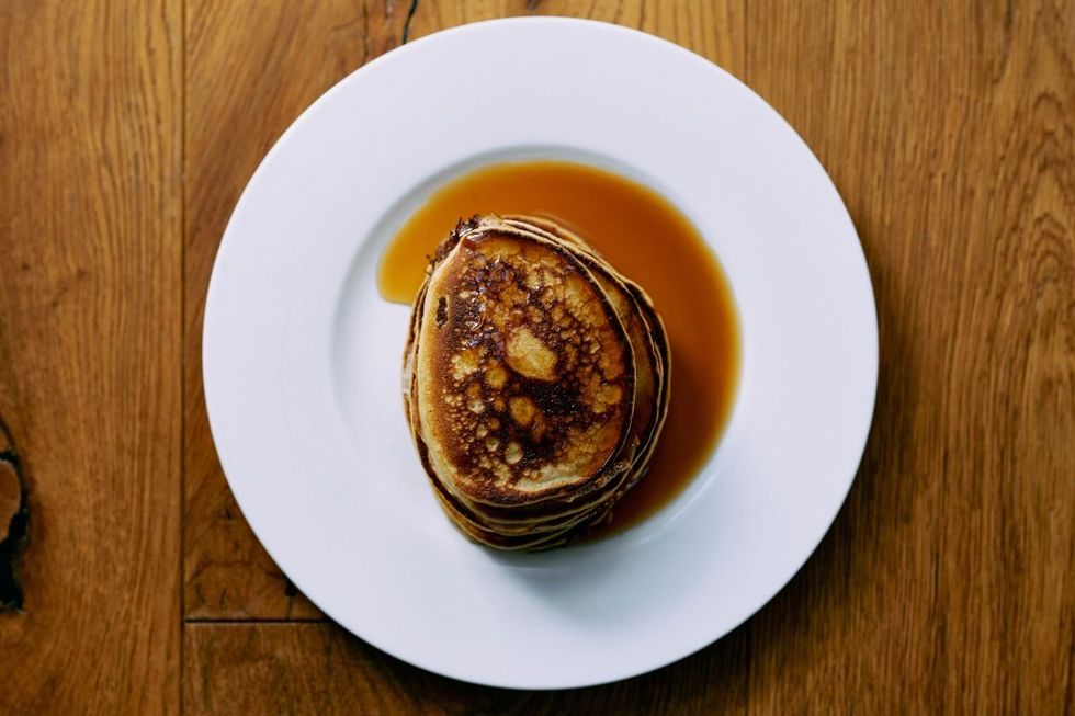 Crêpe avec sirop d'érable