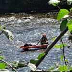 Cadavre d'un homme découvert flottant dans le fleuve à Mieres