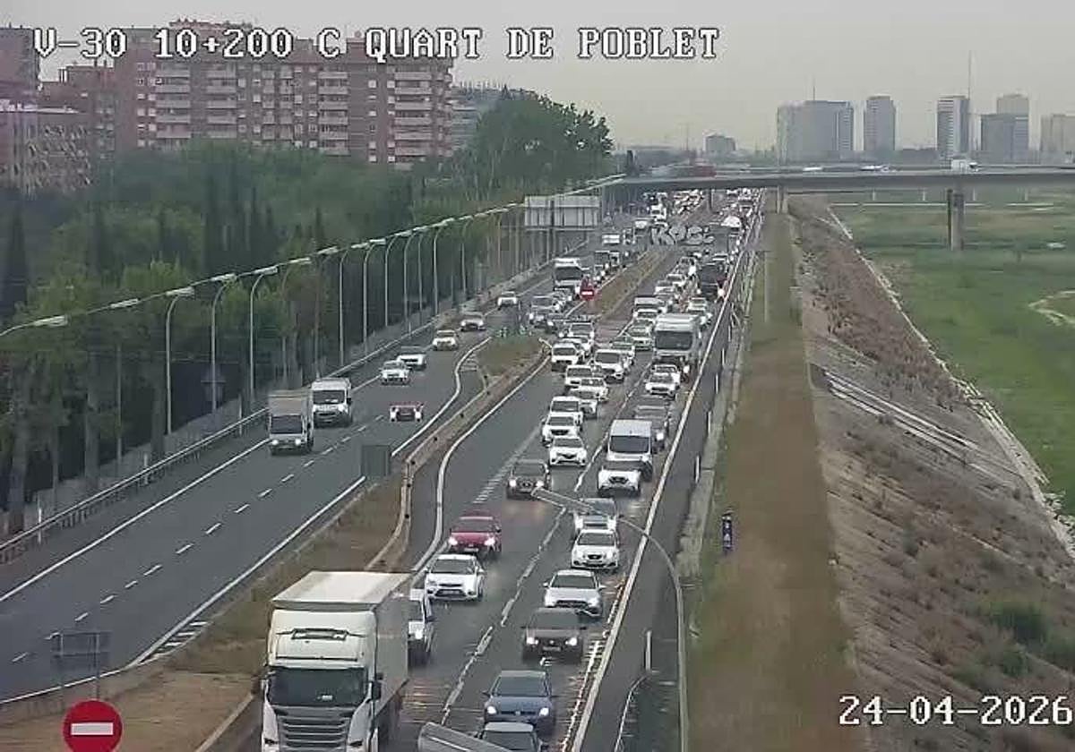 Embouteillages à Valencia : Alertes sur les entrées et sorties ce vendredi ! Vérifiez l'état du trafic