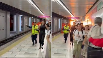 Capture d’un moment de l’explosion dans le métro CDMX