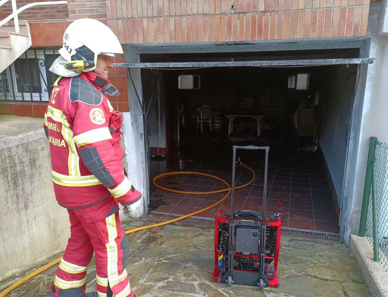Incendie maîtrisé dans un garage à Mazcuerras