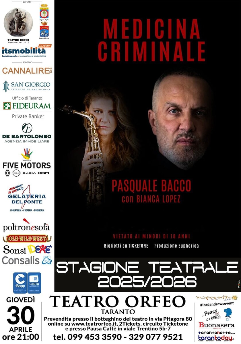 locandina medicina criminale