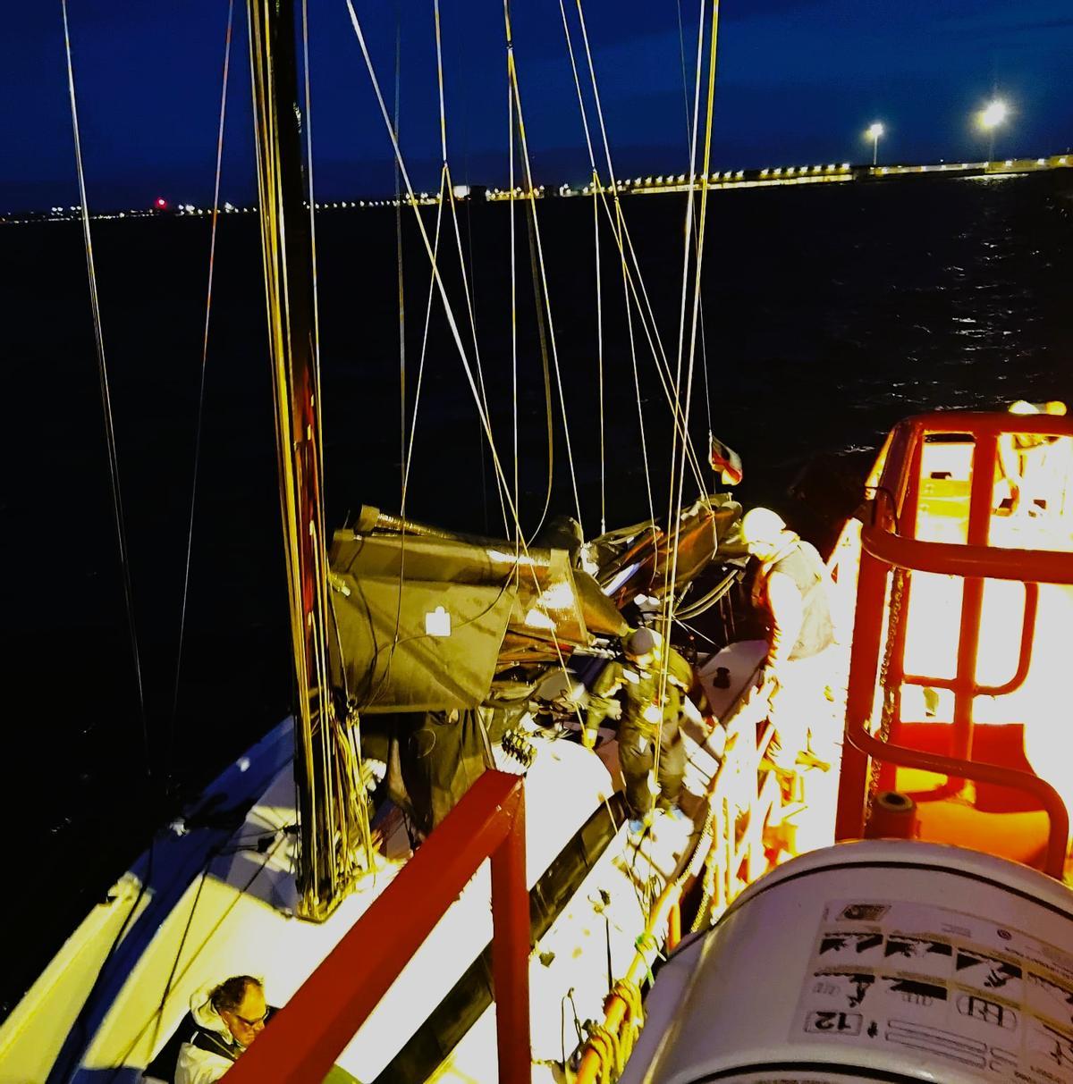 Intervention de secours dans la Baie de Palma.