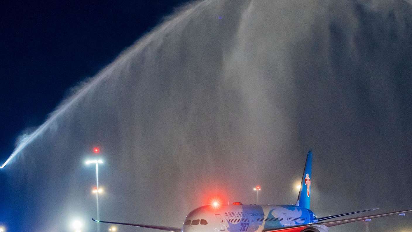 Erstflug vom neu eröffneten Terminal 3 am Frankfurter Flughafen