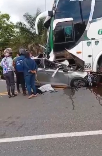Accident mortel à La Europa, Paratebueno, faisant quatre morts - crédit Gouvernorat de Cundinamarca
