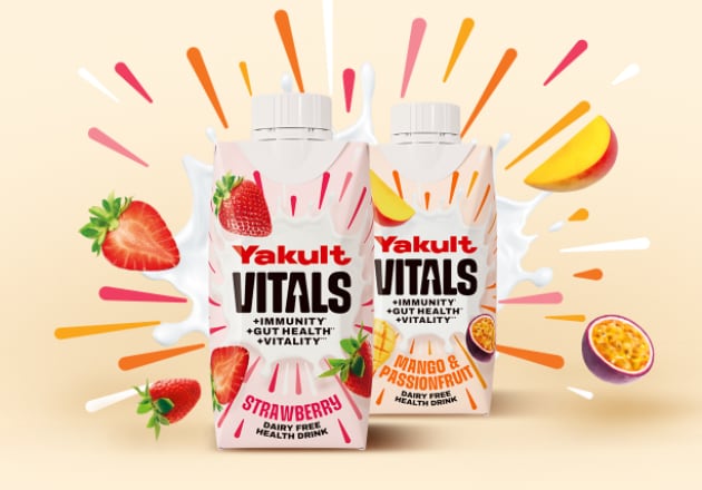 Yakult Vitals en saveurs fraise et mangue & passion