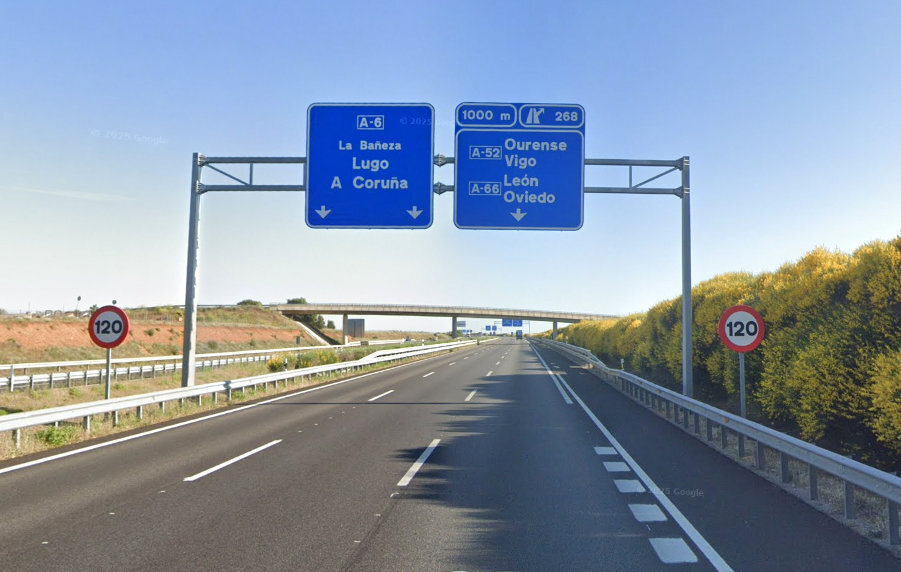 Accident sur la A-6 : un blessé à San Esteban del Molar