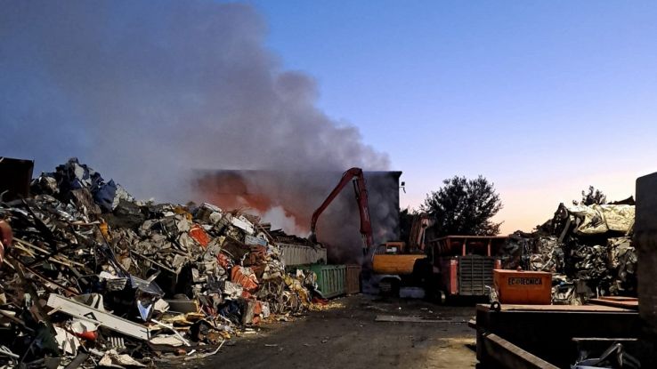 incendie à Livorno
