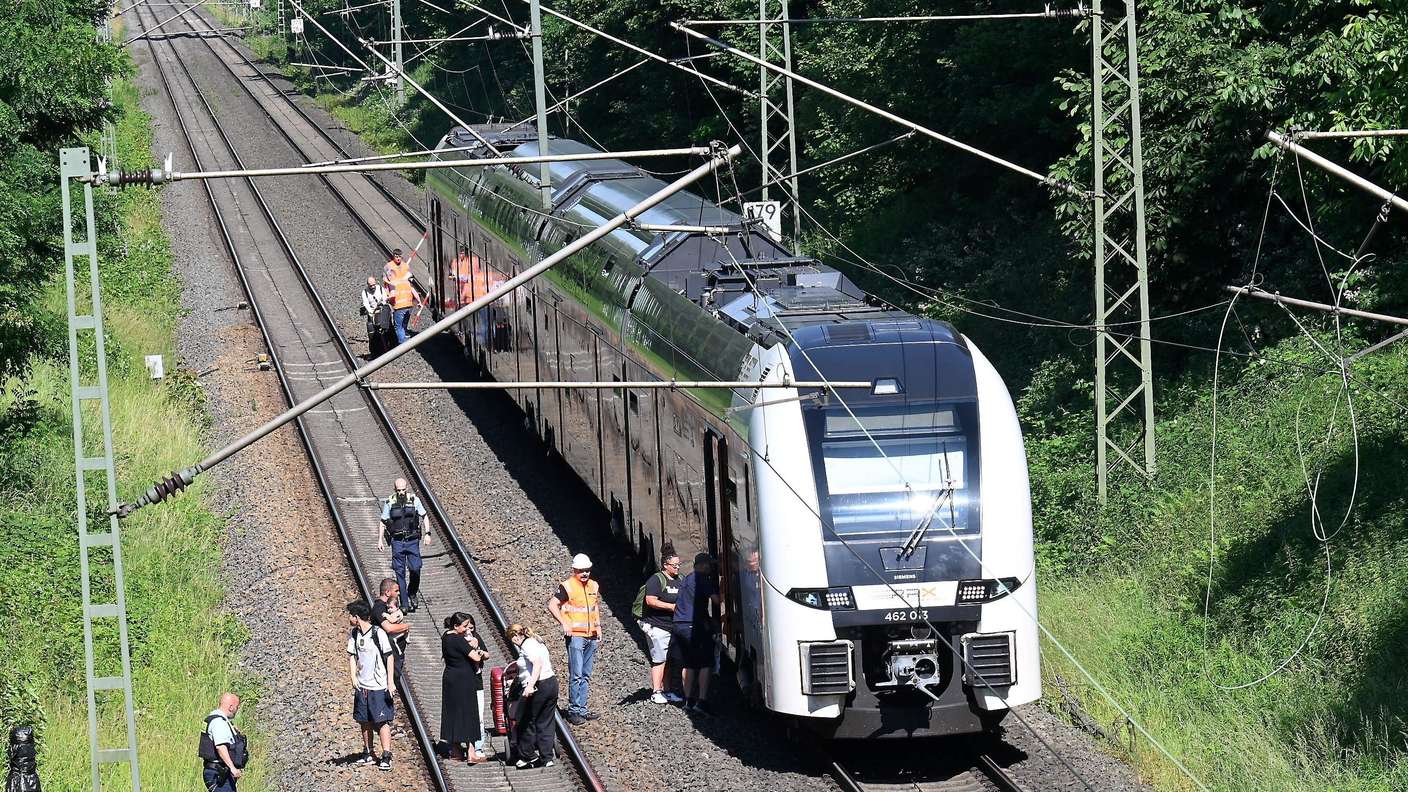 Évacuation du train RE11