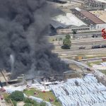 Incendie à Versalis : une épaisse fumée sur la zone chimique, 800 évacués à Mantoue !