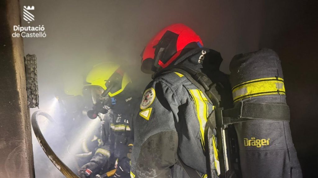Incendie dans un immeuble de cinq étages à Burriana