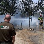 Incendie dans une remise à la Sierra de la Muela