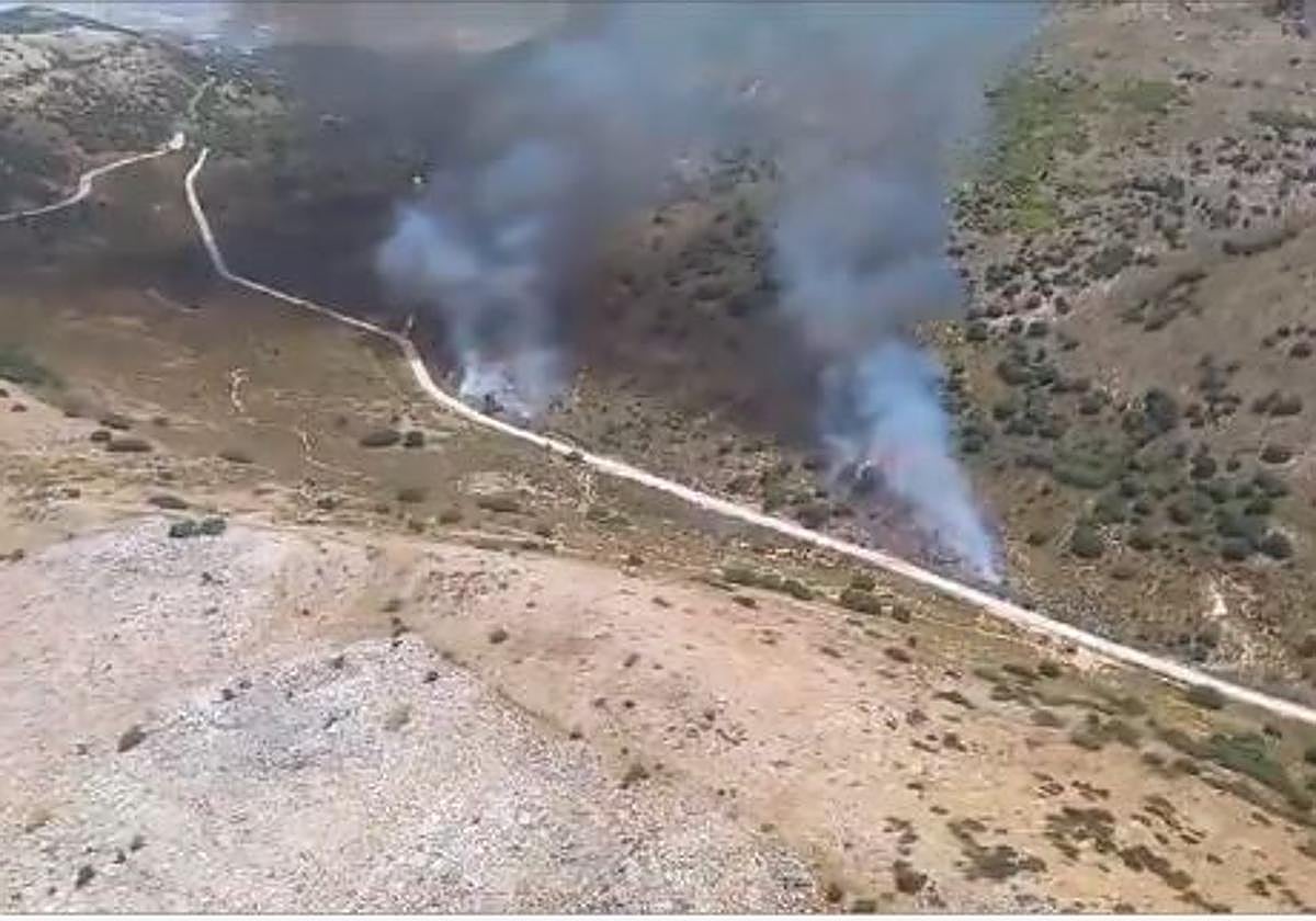 Incendie forestier déclaré à Alpandeire ce dimanche