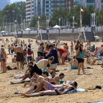 Plages et parcs bondés en Asturias lors de la première canicule estivale