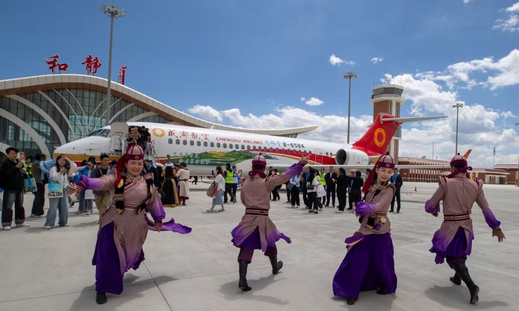 Un avion C909 fabriqué en Chine célèbre 10 ans d'opérations commerciales, représentant 70 % de la flotte régionale du pays