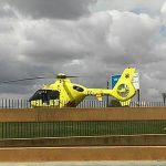 Un homme de 61 ans gravement blessé dans une collision entre moto et voiture à Puebla de Alcollarín