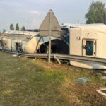 Camionero blessé après un accident à la rotonde d'Arre et Oricáin