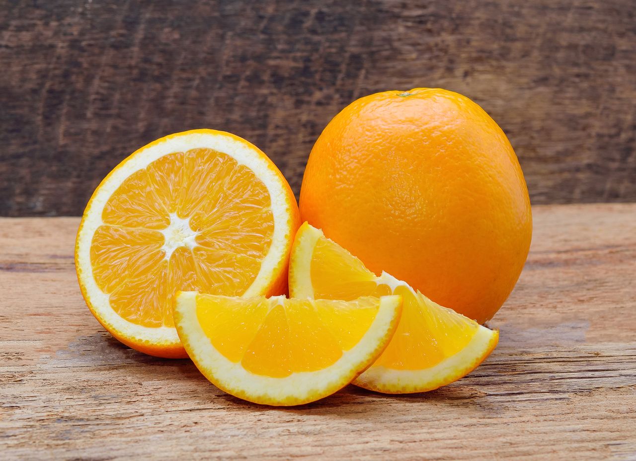 Les oranges sont riches en vitamine C.