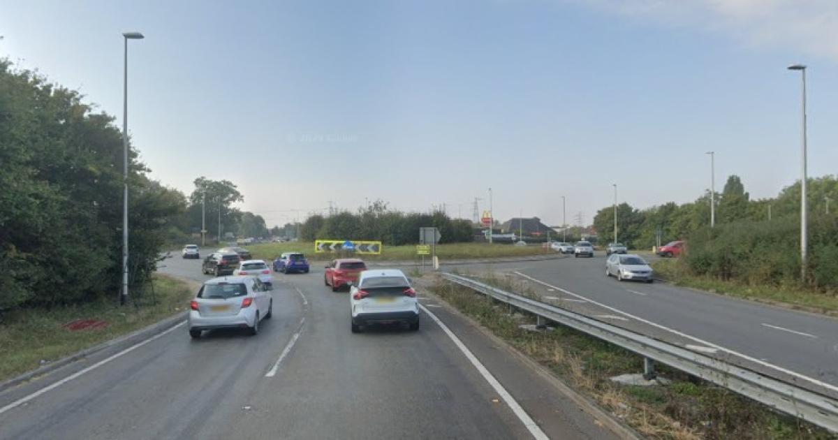 A120 fermé suite à un accident au rond-point de Galley's Corner