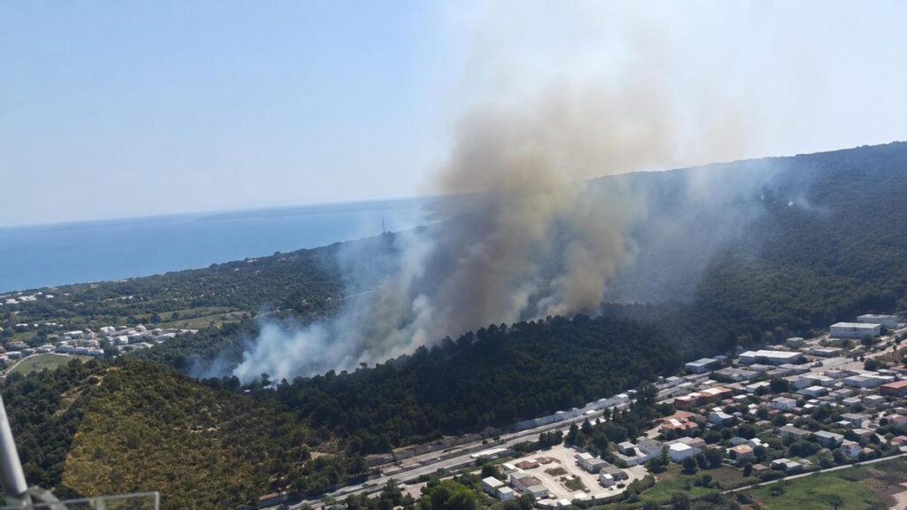 Incendie à Los Visos : A-314 coupée !