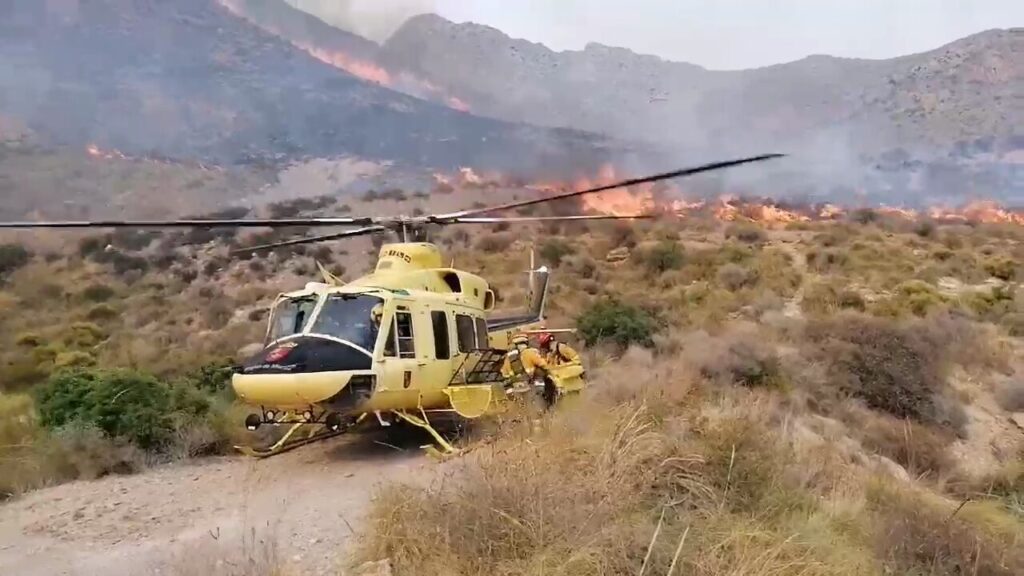 Incendie maîtrisé dans la Sierra de las Moreras à Mazarrón