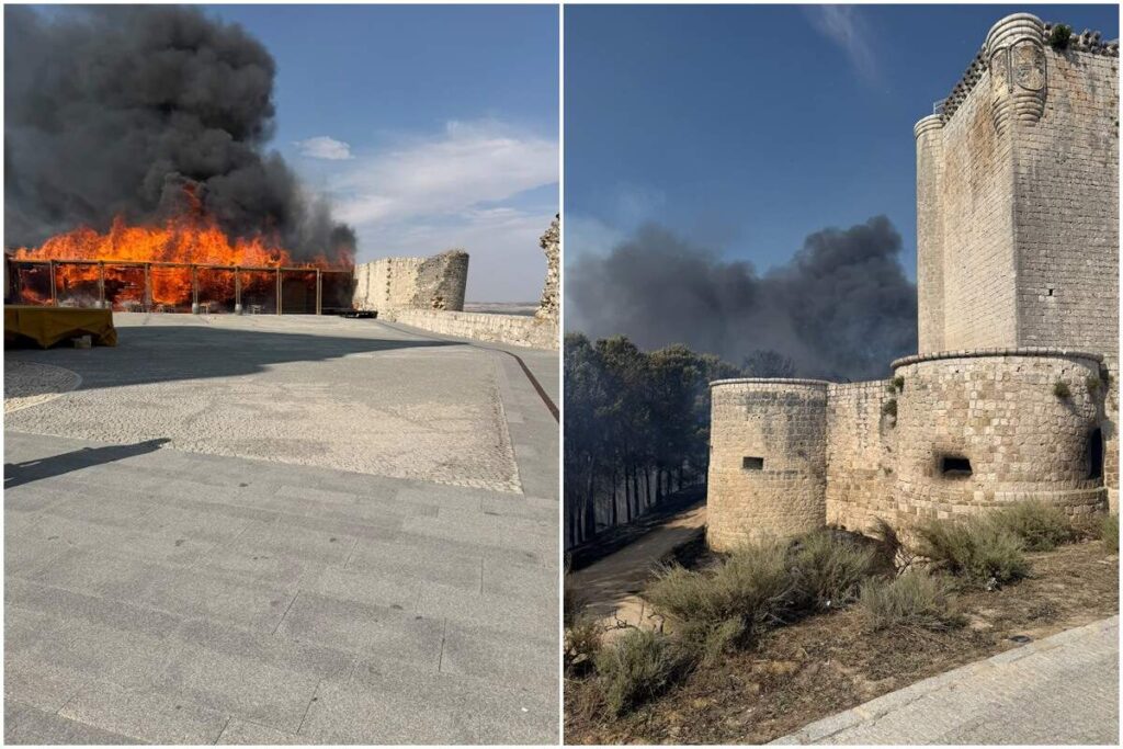 Íscar soutenue par la province après l'incendie dévastateur du bar et du centre d'accueil du château
