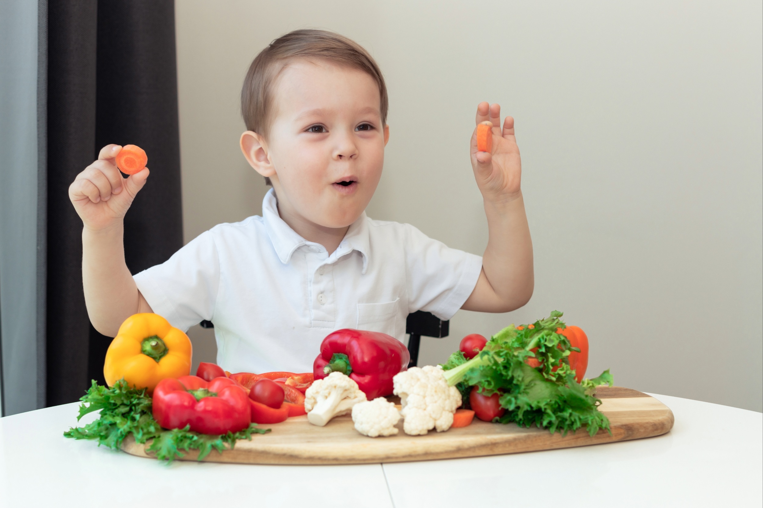 Les enfants ont besoin de plus de légumes pour s'épanouir !