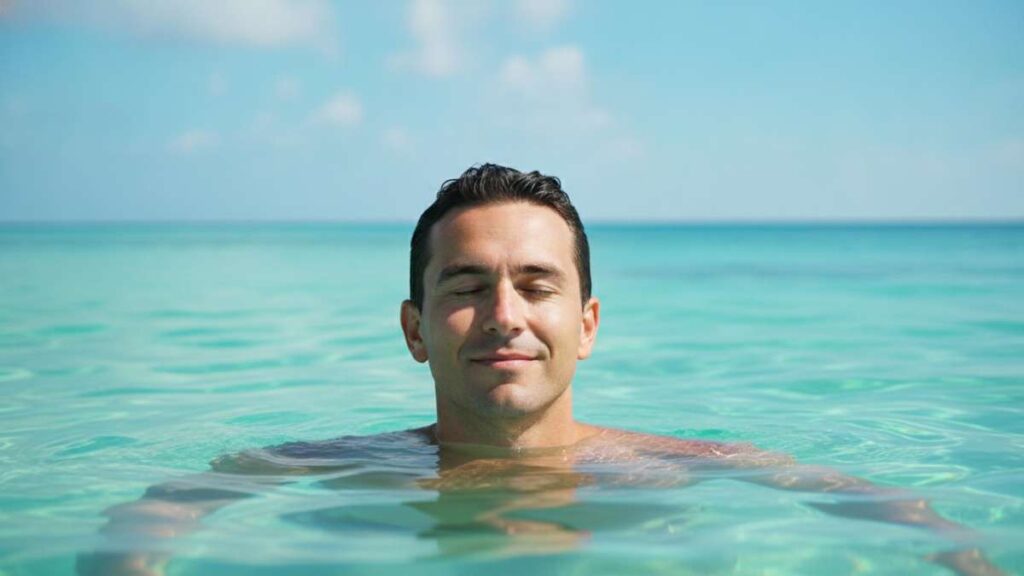 Les vacanciers surréalistes : un besoin urgent de faire pipi dans la mer !