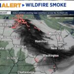 Où va la fumée des incendies canadiens ?