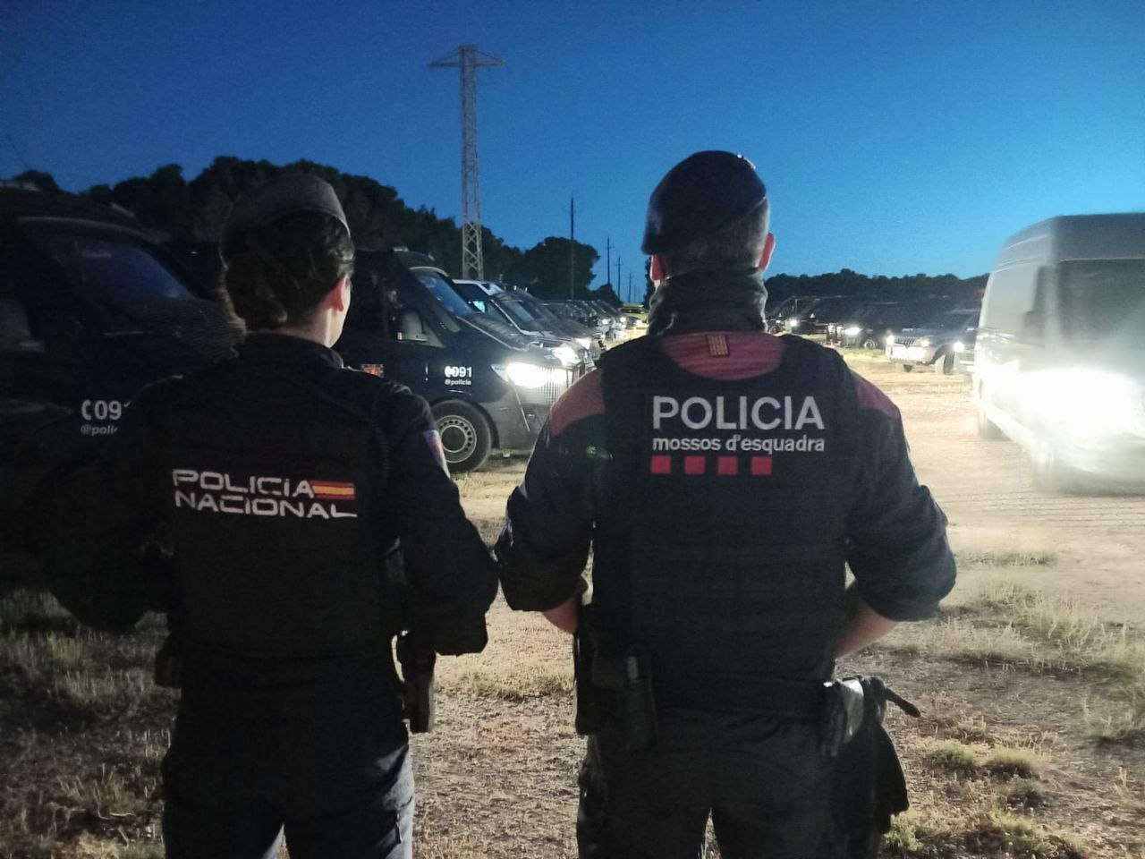 Opération policière à Cabra del Camp