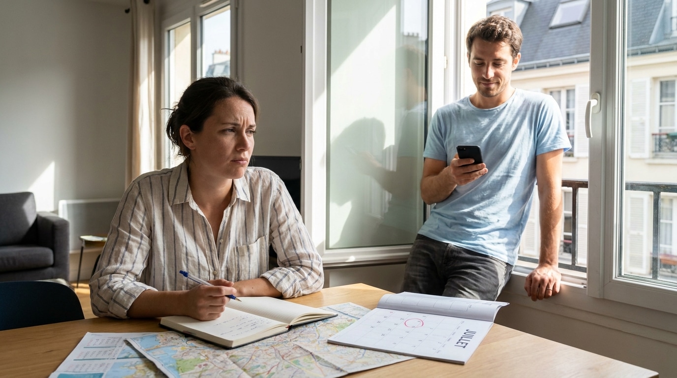 Un solo qui planifie tout : Comment une organisation inégale impacte la relation de couple pendant les vacances