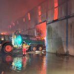 Incendie d'une ferme en Santibáñez del Porma