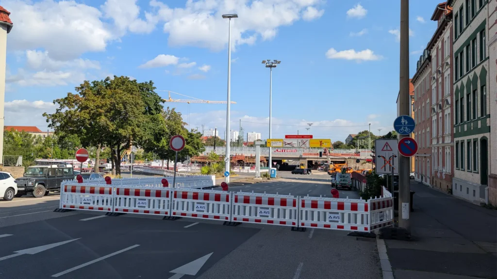 Schmidtstedter Knoten à Erfurt : Circulation totalement arrêtée, voici les infos essentielles !