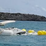 Remontée d'une vedette coulée à Cambrils