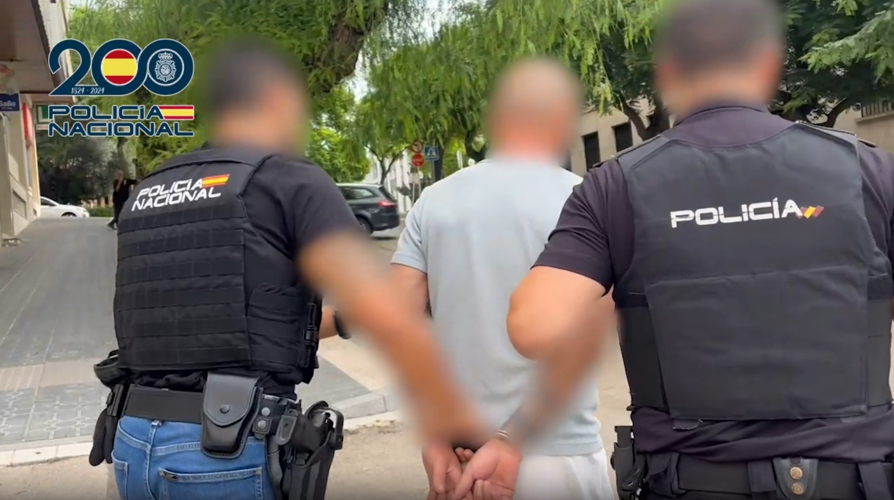 Image du fugitif arrêté par la Police Nationale