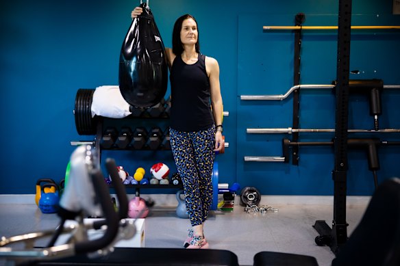 Malinda Itchins au gymnase du Chris O’Brien Lifehouse.