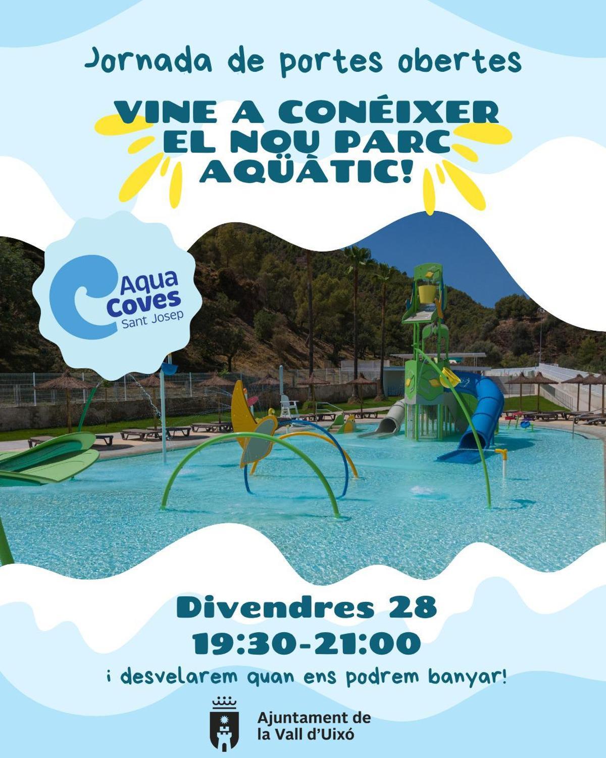 Annonce de la journée portes ouvertes par la municipalité de Vall d'Uixó.