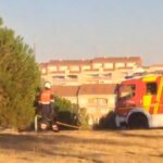 Incendie de prairie : les pompiers de Salamanca en action à Los Alcaldes